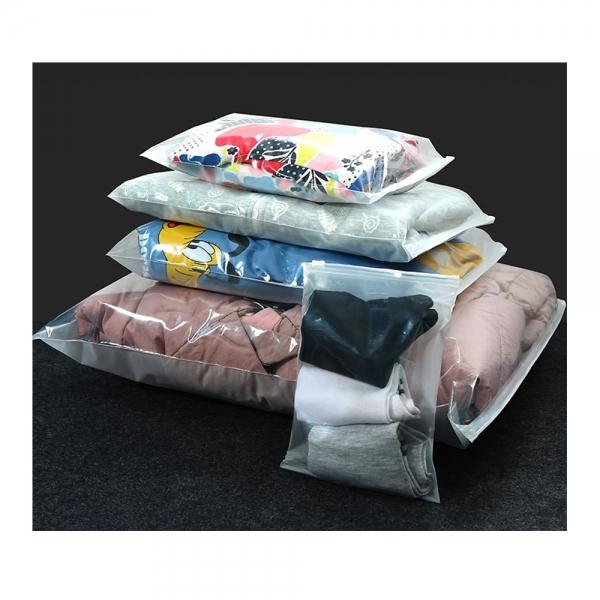 50×60cm 특대 투명 반투명 반반 지퍼백 파우치 5p