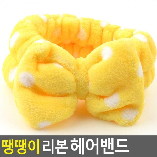 땡땡이 리본 헤어밴드