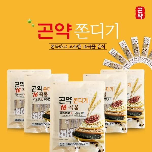 16가지 곡물과 곤약을 함유한 곤약쫀디기 1봉