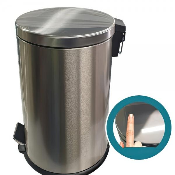 삼정 사무실 가정용 쓰레기통 휴지통 스텐 페달 20L 대 화장실 주방