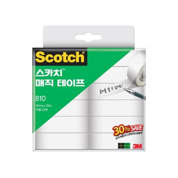 f20 94200 3M 스카치 매직테이프 리필(세이빙팩) 810R-1218x32 1팩 1개입