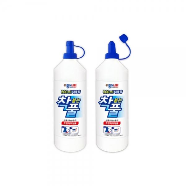 f20 119172 종이나라 5000 대용량 착붙는풀 착풀 500ml 1개 1개입