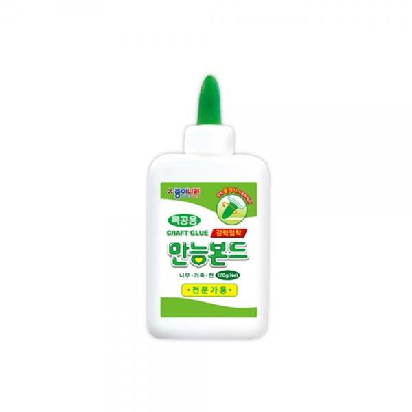 f20 36638 종이나라 만능본드 120G 종이,나무,가죽,천 1개 1개입