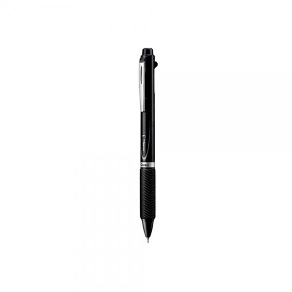 f20 90869 펜텔 에너겔 3색볼펜 XBLC35A 블랙 0.5mm 니들팁 1자루 1개입