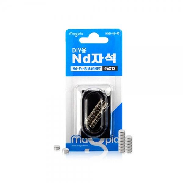 f20 71155 마그피아 DIY용 ND자석 원형 Φ6x3T MND-06-03 20개입 1판 1개입