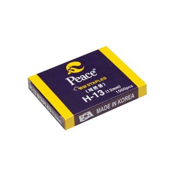 f20 42339 평화 스테플러침 H-13 12mm 1000pcs 1개 1개입