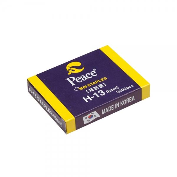 f20 42333 평화 스테플러침 H-13 6mm 2000pcs 1개 1개입