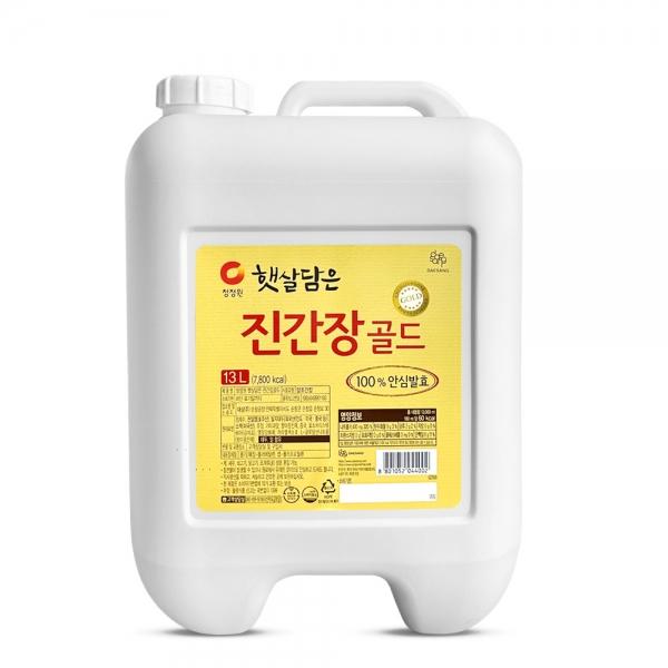 청정원 햇살담은 골드 진간장 13L 대용량 업소용 양조간장 식자재