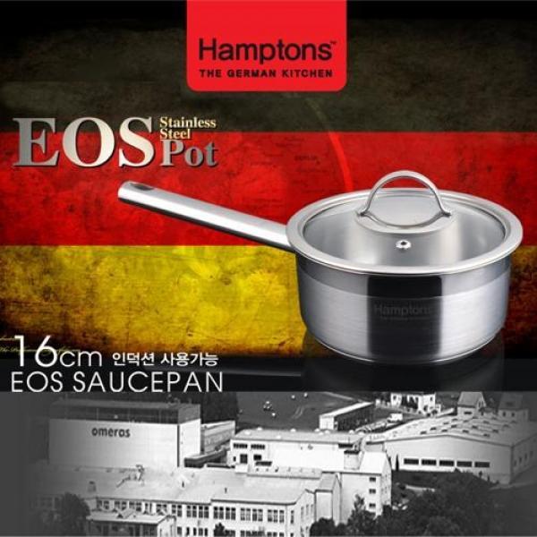 독일 햄튼 EOS 인덕션 3중바닥 냄비 16cm편수 HEOS-16S