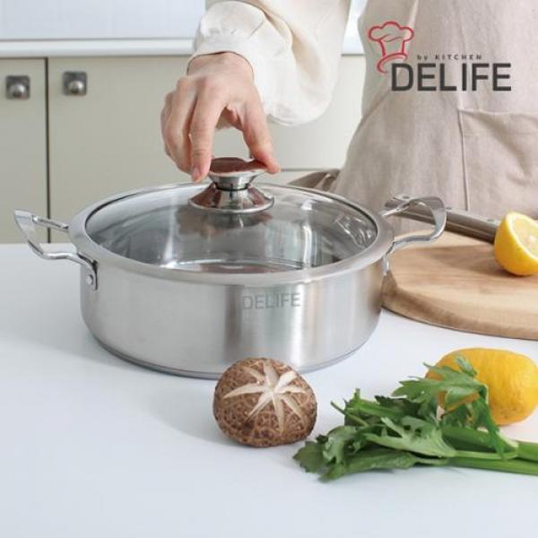 디라이프 스테인레스 24cm 전골냄비 DLA-DH24CM