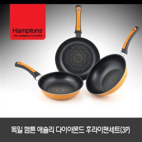 독일 햄튼 애슐리 다이아몬드 후라이팬세트 3P :HTAF-20F26F26W*상품구성 사이즈 :20cm 원형 +26cm 원형팬 +26cm 궁중팬