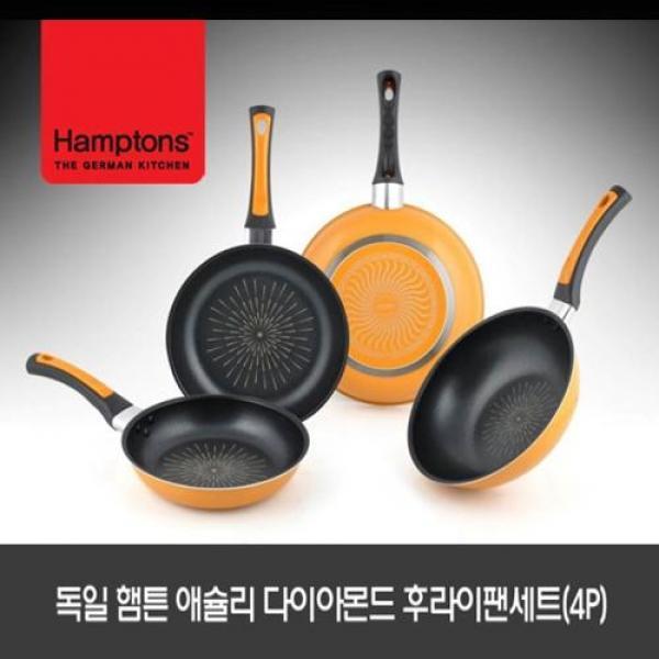 독일 햄튼 애슐리 다이아몬드 후라이팬세트 4P :HTAF-20F26F28F26W*상품구성 사이즈 :20cm 원형 +26cm 원형 +28cm 원형팬 +26cm 궁중팬