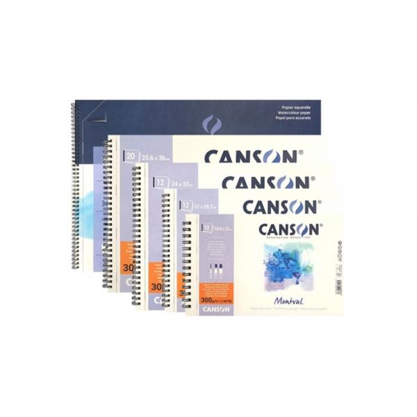 f20 151736 캔손 몽발 수채패드 300G 스프링 13.5x21cm 1개 1개입
