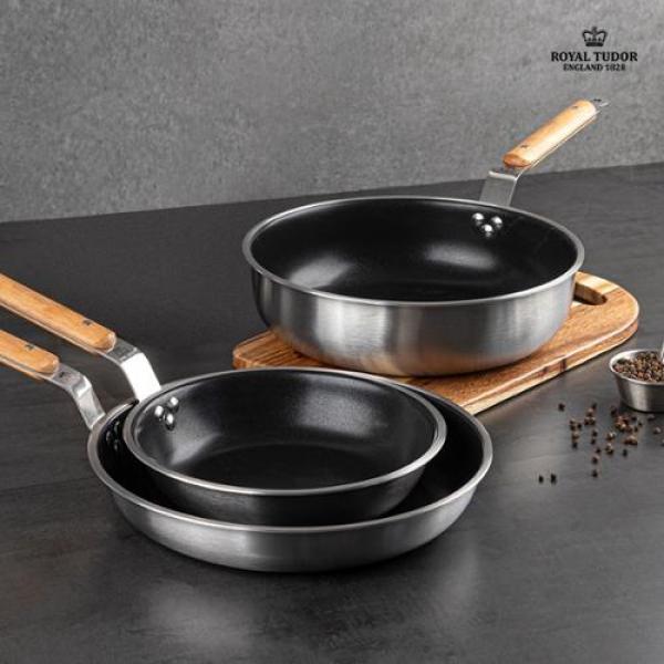 로얄튜더 리버티 통 3중 후라이팬 22cm 하이팬