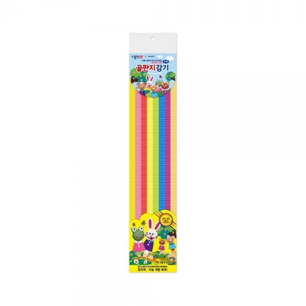 f20 129477 종이나라 3000 골판지 감기공예(동물) 10색 32매 1.3cmx50cm 1개 1개입