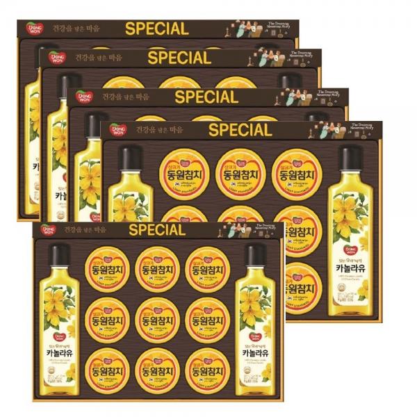 LW 동원 스페셜 47호 5세트입 요리유 카놀라유 동원참치 명절 선물세트