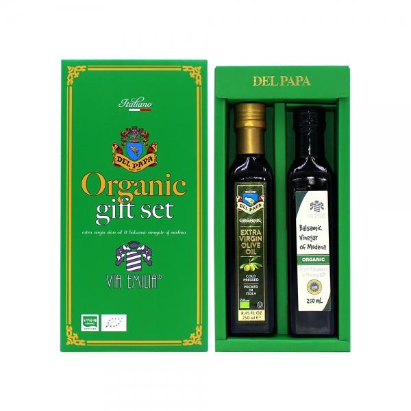 델파파 유기농 3호 선물세트 / 올리브유+비니거 250ml