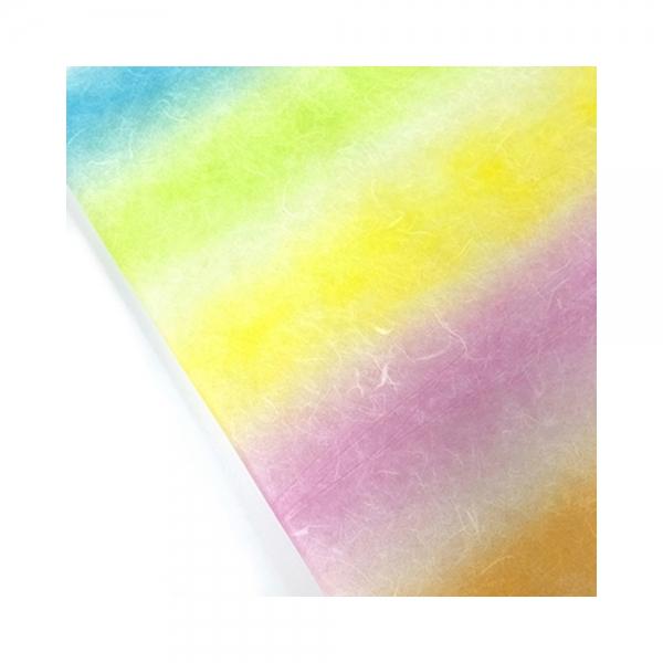 f20 84371 한지로 무지개지 10번 (하늘~분홍) 636x939mm 1장 1개입