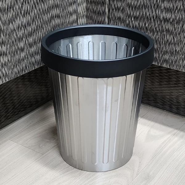 동무 스텐 오픈휴지통5리터 (비닐고정캡포함)