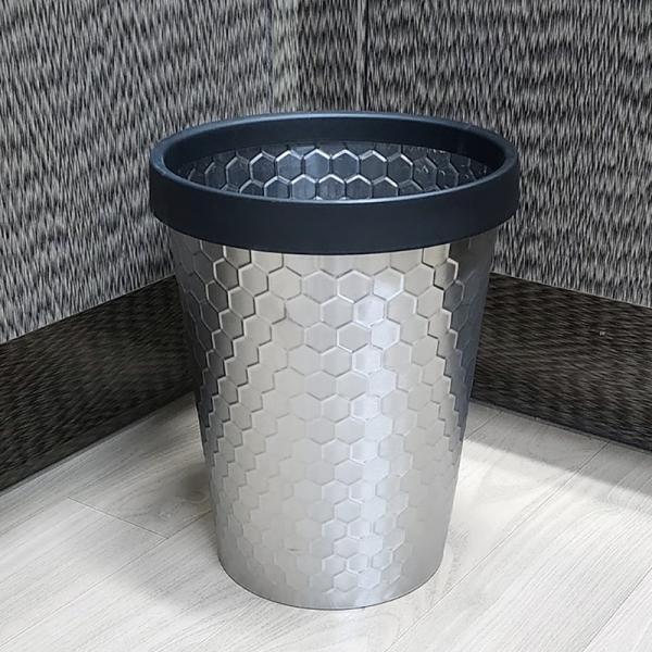 동무 스텐 오픈휴지통7리터 (비닐고정캡포함)