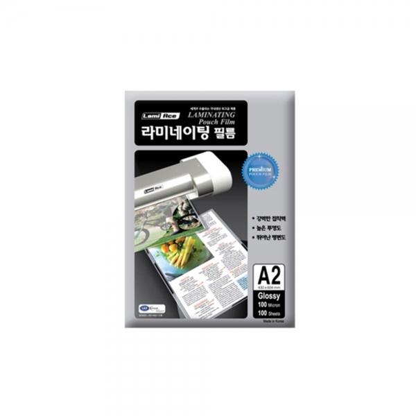 f20 118123 라미에이스 코팅지 A2 100mic 100매입 430x604mm 1개 1개입