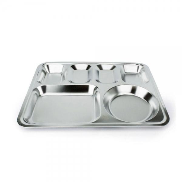 스텐 배식판 4찬 급식판 37x29cm