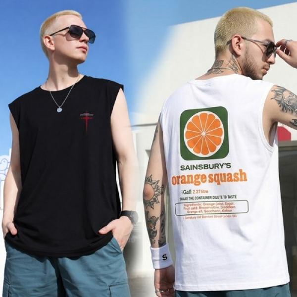 유니크한 영문 레터링 나시 티셔츠 URD-A02