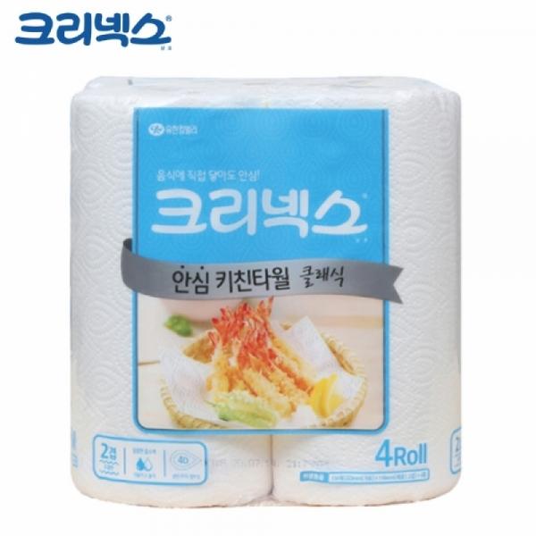 크리넥스 키친타올 KLX 안심 클래식 (150매) (4롤)