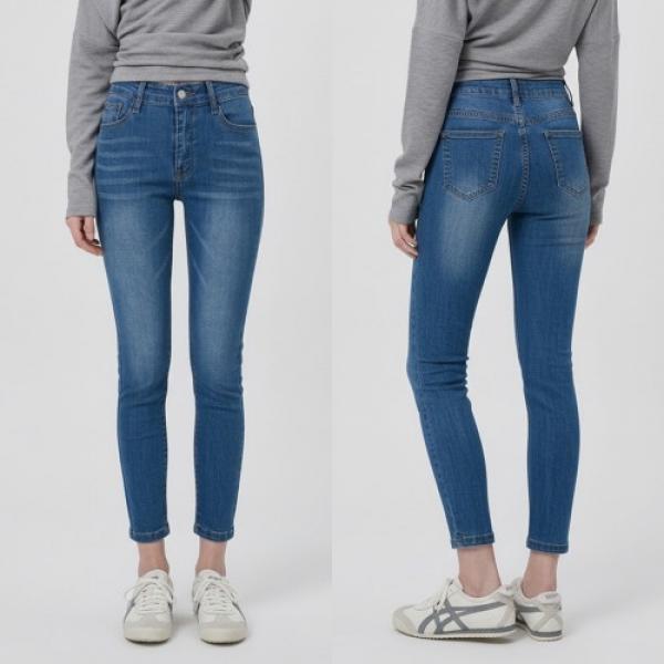 여성 데일리 스판 슬림 스키니 데님팬츠 -XXL까지