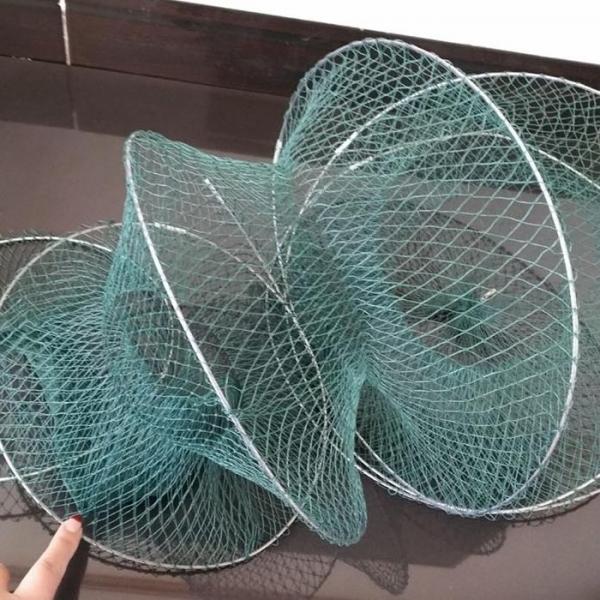 8겹 낚시 그물 망 롱 접이식 필수품 용품 낚시망 도구