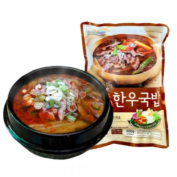 VYF 수라 한우국밥 600g 얼큰 해장국