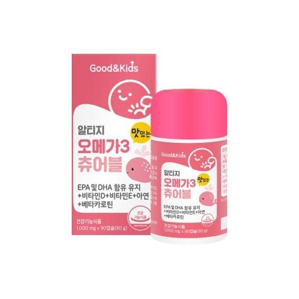 굿앤키즈 알티지 오메가3 츄어블 90캡슐
