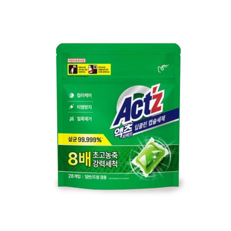 액츠 딥클린 캡슐세제 초고농축 세탁 세제