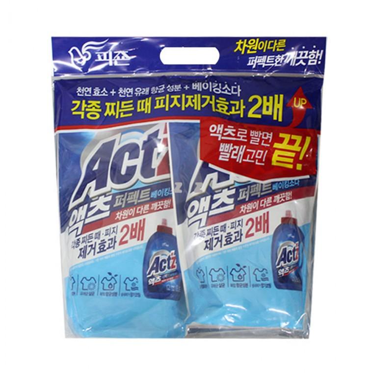 액츠퍼펙트 베이킹소다 1.5L+1.5L 세제 액체세제 액츠 빨래 세탁 드럼세탁기세제 일반세탁기세제-TJ