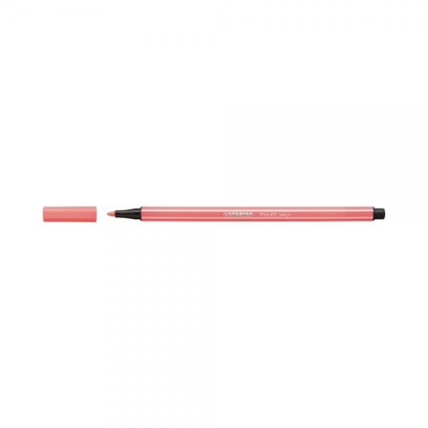f20 88041 스타빌로 펜68 사인펜 040 FL레드 1.0mm 1개 1개입