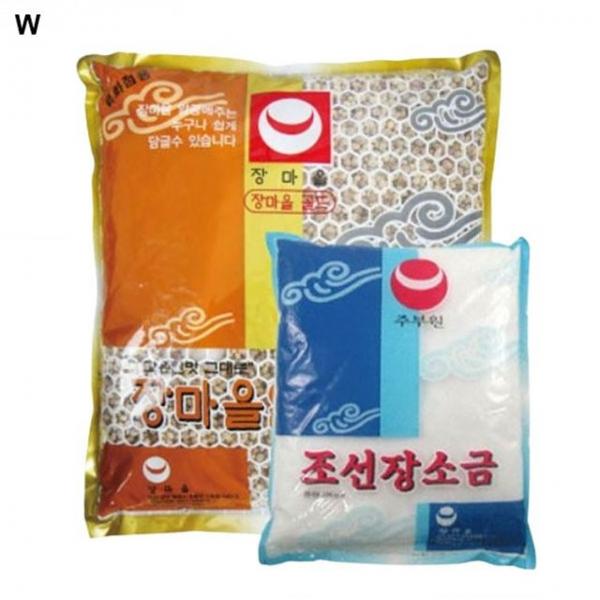 장마을 된장만들기 세트 알메주5kg+장소금2kg