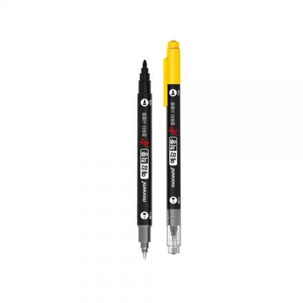 f20 88892 모나미 트윈컴퓨터용펜 예감적중A- 컴퓨터용사인펜-볼펜 흑 0.5mm 1개 1개입