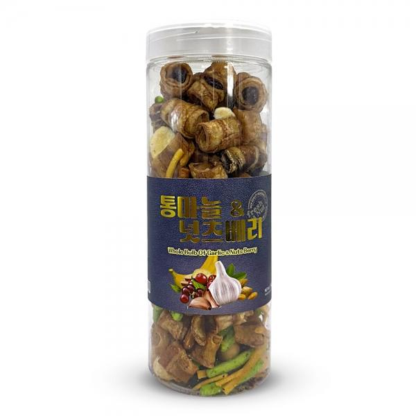 원물 통마늘 넛츠베리 채소 견과류 과일 스낵 믹스 240g
