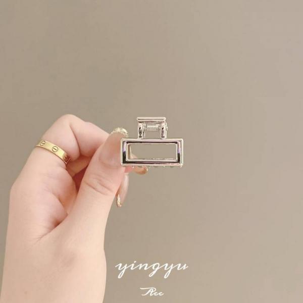미니 사각 집게핀 2.5cm 메탈 잔머리 앞머리 옆머리 고정