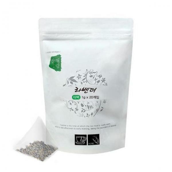 산해랑 단일차 라벤더 티백 1g x 20개