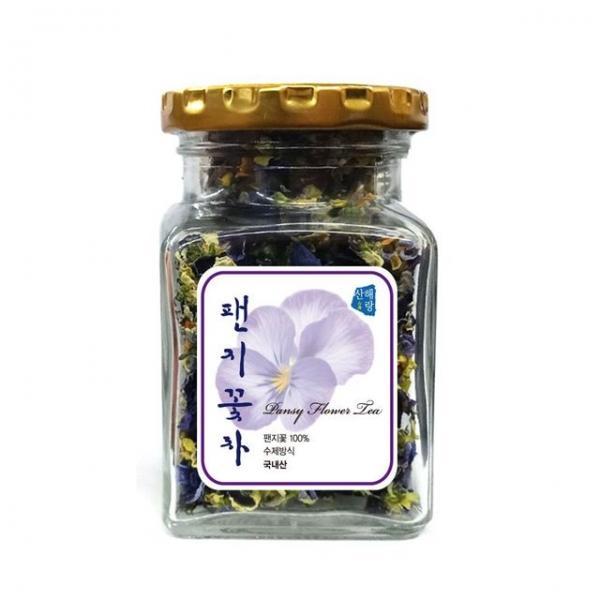 산해랑 국내산 팬지꽃차 10g
