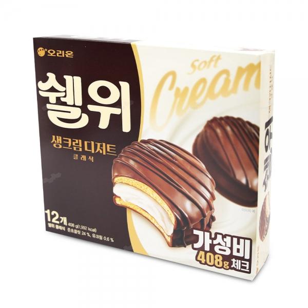 오리온 쉘위 클래식 408g 생크림 디저트