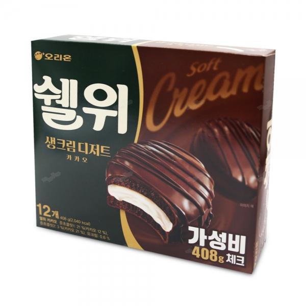오리온 쉘위 카카오 408g 생크림 디저트
