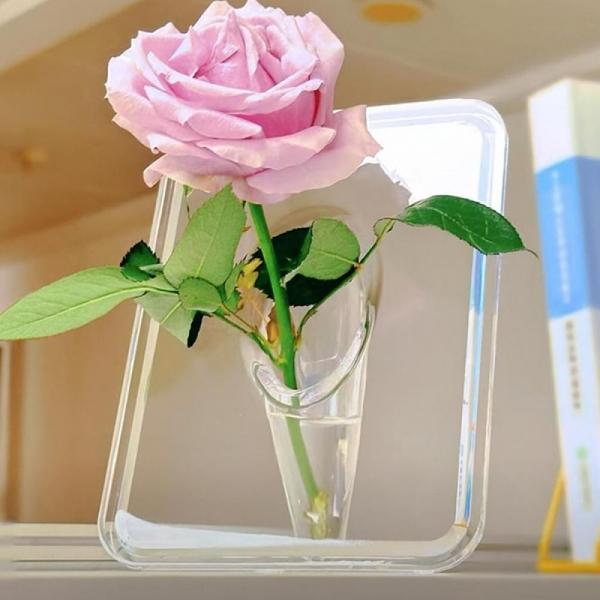 액자형 아크릴 꽃병 투명 프레임 인테리어 화병 DD-13383