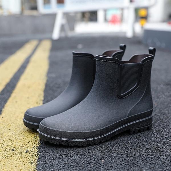 남성 장마 우천시 작업 식당 주방 베이직 스타일 레인부츠 장화