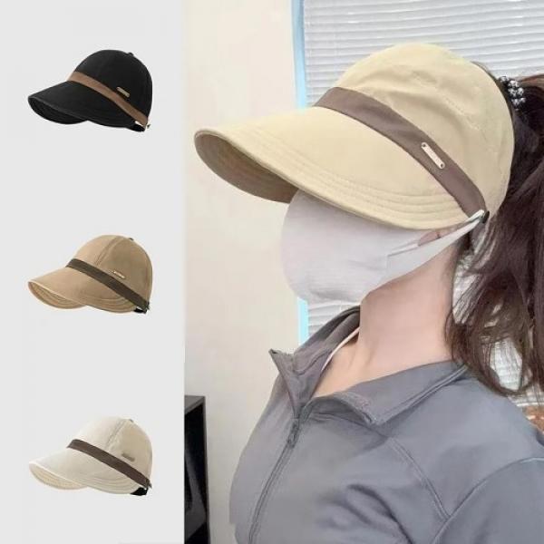 여성 포니테일 썬캡 모자 자외선차단 여름 골프 등산