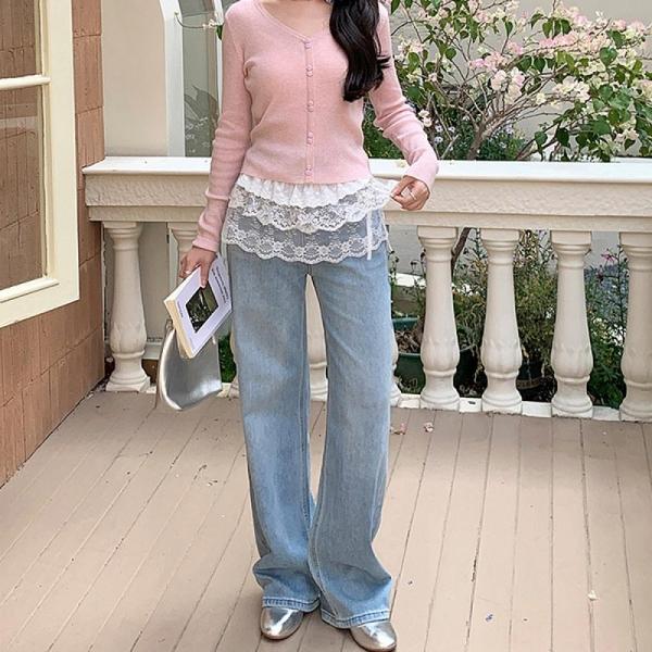 레이어드 레이스 랩 미니 프릴 스커트 치마 DD-13137