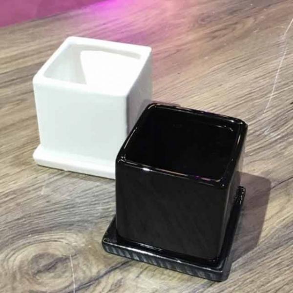 모던 도기화분 미니-유광정사각 8x8x8cm