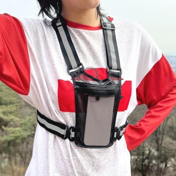 BR_952 야간 라이딩 런닝용 안전작업 안전띠 야광반사 안전조끼