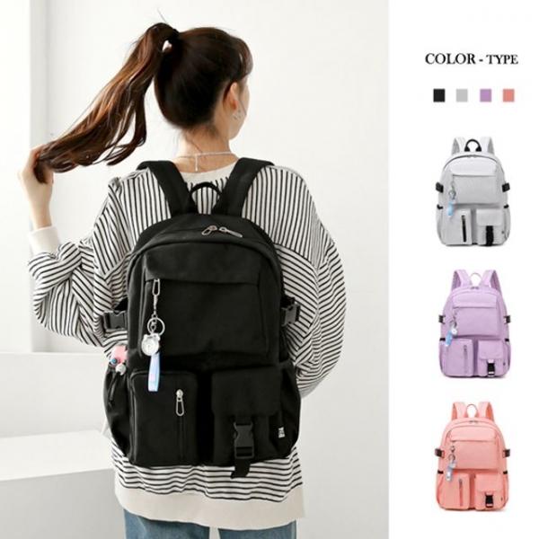 포올 캐주얼 3포켓 학생 백팩 남녀공용 FA882 (4COR)